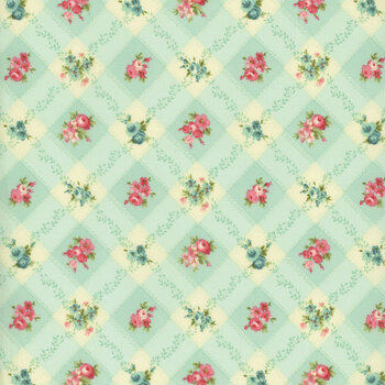 Serene Garden 3114-76 Trellis Florals by Mary Jane Carey for Henry Glass Fabrics