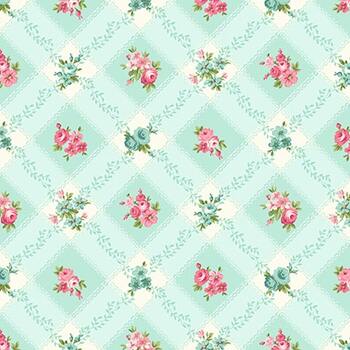 Serene Garden 3114-76 Trellis Florals by Mary Jane Carey for Henry Glass Fabrics