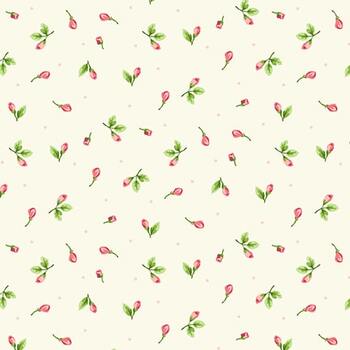 Serene Garden 3116-44 Rosebuds by Mary Jane Carey for Henry Glass Fabrics