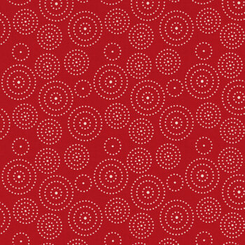 I Love Us C13965-RED Circle Dots by Riley Blake Designs