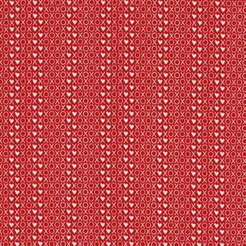 I Love Us C13969-RED XOX by Riley Blake Designs