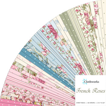 French Roses  Strip Roll by Clothworks