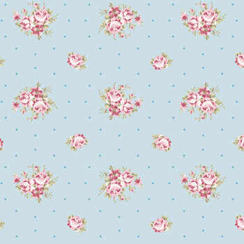 French Roses Y3981-97 Light Sky by Clothworks