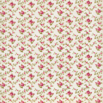 French Roses Y3982-2 Light Cream by Clothworks REM