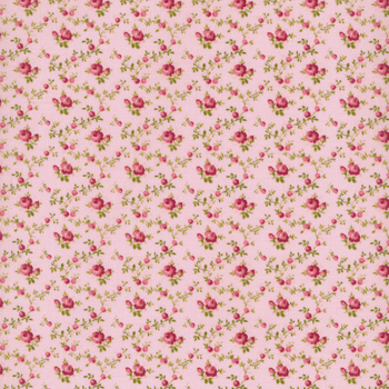 French Roses Y3982-42 Pink by Clothworks REM