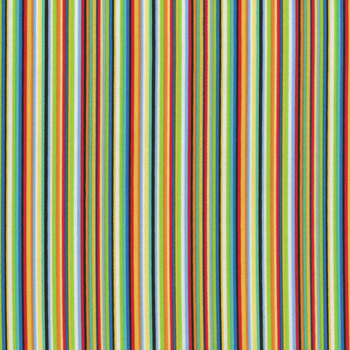 ABC 123 24954-10 White Multi Stripes by Bonnie Lemaire for Northcott Fabrics