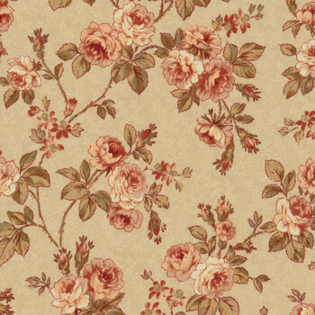Ruru Bouquet - Classic Library 3 2460-14B by Quilt Gate