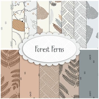 Forest Ferns  Yardage from Clothworks
