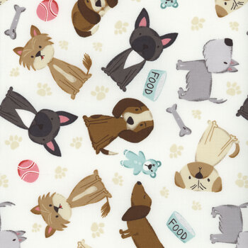 Paw-sitively Awesome 7448-44 Ivory by Sweet Cee Creative from Studio E Fabrics