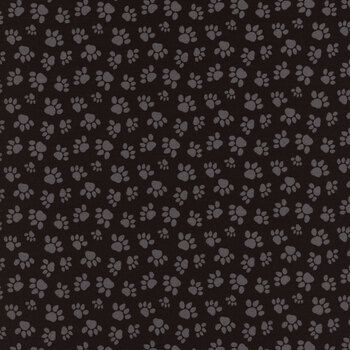 Paw-sitively Awesome 7453-99 Black by Sweet Cee Creative from Studio E Fabrics REM #7