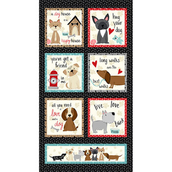 Paw-sitively Awesome 7455P-99 Multi Panel by Sweet Cee Creative from Studio E Fabrics