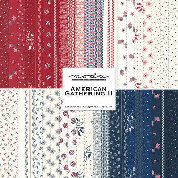 Patriotic Summer - Quilt Squares from 3 Wishes Fabric - JAQS Fabrics