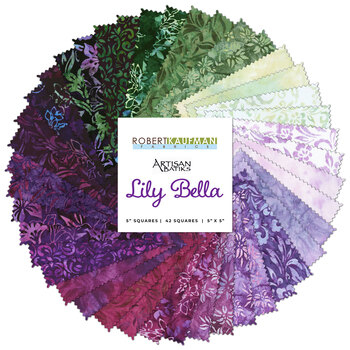 Lily Bella  Charm Squares by Artisan Batiks for Robert Kaufman Fabrics