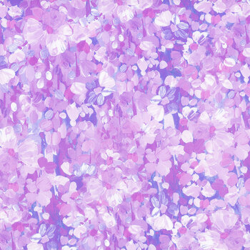 Painterly Petals - Meadow 22273-23 Lavender from Robert Kaufman Fabrics