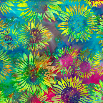Bali Batiks - Little Miss Sunshine V2546-130 Multi from Hoffman Fabrics