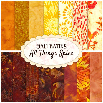 Bali Batiks - All Things Spice  17 FQ Set from Hoffman Fabrics