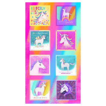 Unicorn Love Y4085-55M Multicolor Panel from Clothworks
