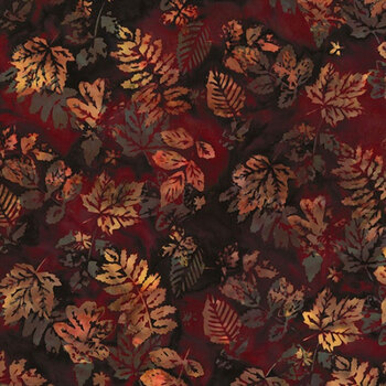 Brown Batik fabric, Island Batik - Large Wheat Leaves, By the Yard & Half  Yard, Cotton Fabric, Quilt, beautiful browns, leaves, earthtone