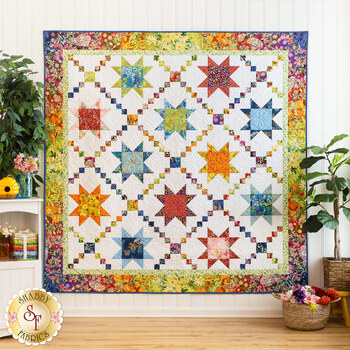  Starry Blossoms Quilt Kit - Wild Blossoms