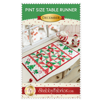 Pint Size Table Runner Series - December Pattern - PDF Download
