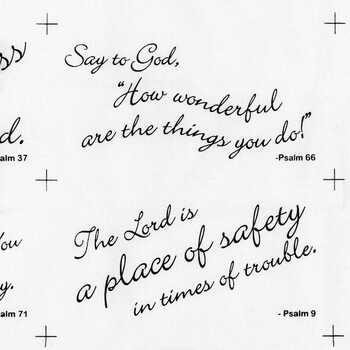 Comfort of Psalms III Panel - White