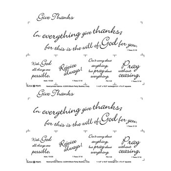 Give Thanks! Panel - White