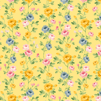 Laurel 53834-6 Pale Yellow by Whistler Studios for Windham Fabrics