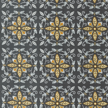 Honey & Lavender 56081-17 Charcoal by Deb Strain for Moda Fabrics