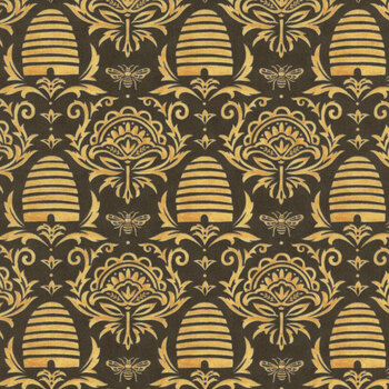 Honey & Lavender 56082-17 Charcoal by Deb Strain for Moda Fabrics