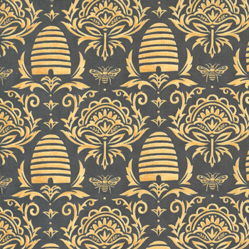 Honey & Lavender 56082-17 Charcoal by Deb Strain for Moda Fabrics
