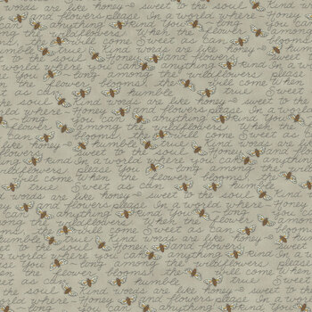 Honey & Lavender 56084-15 Dove Grey by Deb Strain for Moda Fabrics