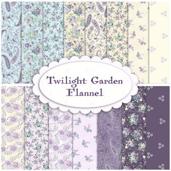 Twilight Garden Flannel  15 FQ Set by Mary Jane Carey for Henry Glass Fabrics