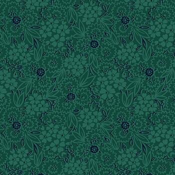 Quiet Grace 919-77 Teal by Kim Diehl for Henry Glass Fabrics