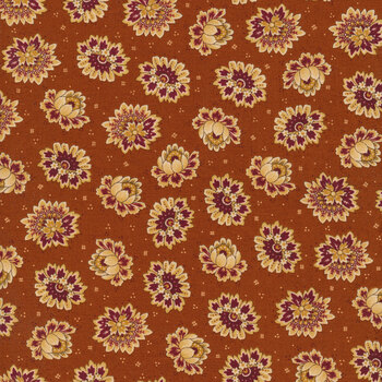 Quiet Grace 920-30 Orange by Kim Diehl for Henry Glass Fabrics