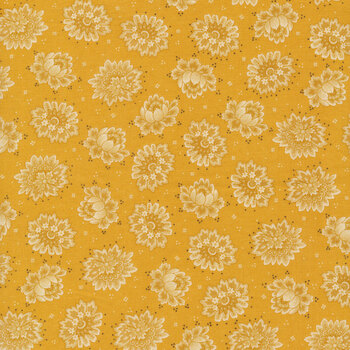 Quiet Grace 920-44 Yellow by Kim Diehl for Henry Glass Fabrics