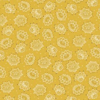 Quiet Grace 920-44 Yellow by Kim Diehl for Henry Glass Fabrics
