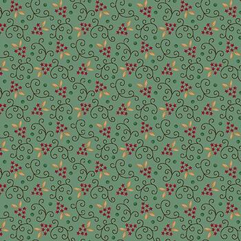 Quiet Grace 921-11 Turquoise by Kim Diehl for Henry Glass Fabrics