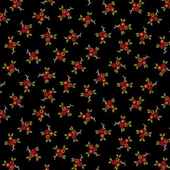 Quiet Grace 926-99 Black by Kim Diehl for Henry Glass Fabrics