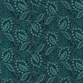 Quiet Grace 934-77 Navy by Kim Diehl for Henry Glass Fabrics