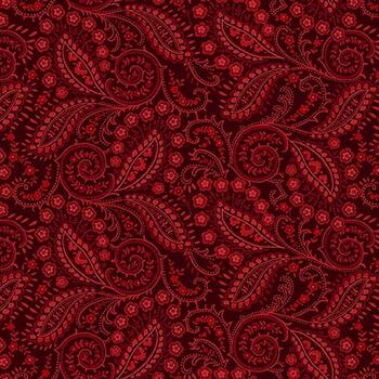 Quiet Grace 934-88 Cranberry by Kim Diehl for Henry Glass Fabrics