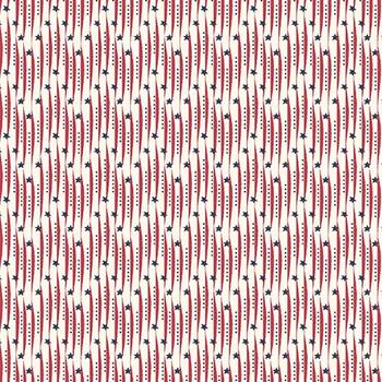 Friday Harbor 3175-48 Cream/Red by Janet Rae Nesbitt for Henry Glass Fabrics