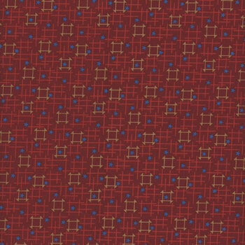 Friday Harbor 3176-88 Red by Janet Rae Nesbitt for Henry Glass Fabrics
