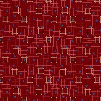 Friday Harbor 3176-88 Red by Janet Rae Nesbitt for Henry Glass Fabrics