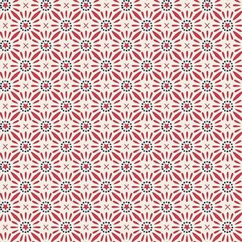 Friday Harbor 3177-48 Cream/Red by Janet Rae Nesbitt for Henry Glass Fabrics