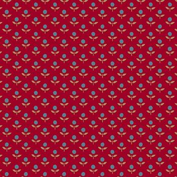 Friday Harbor 3178-88 Red/Teal by Janet Rae Nesbitt for Henry Glass Fabrics