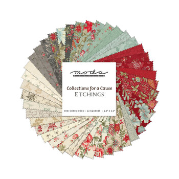 Collections For A Cause - Etchings  Mini Charm Pack by Howard Marcus & 3 Sisters from Moda Fabrics