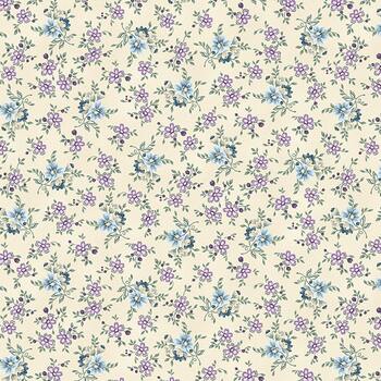 Twilight Garden Flannel 3192F-44 Cream by Mary Jane Carey for Henry Glass Fabrics