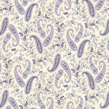 Twilight Garden Flannel 3193F-44 Cream by Mary Jane Carey for Henry Glass Fabrics