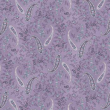 Twilight Garden Flannel 3193F-55 Purple by Mary Jane Carey for Henry Glass Fabrics