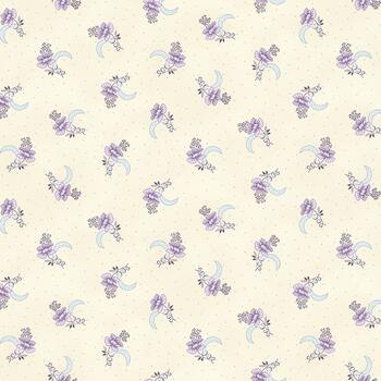 Twilight Garden Flannel 3194F-44 Cream by Mary Jane Carey for Henry Glass Fabrics